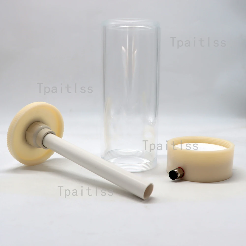 Tpaitlss Fluidization hopper cup (1 L) with IG02 Powder Injector for Experimental Or Test Electrostatic Powder Coating Equipment