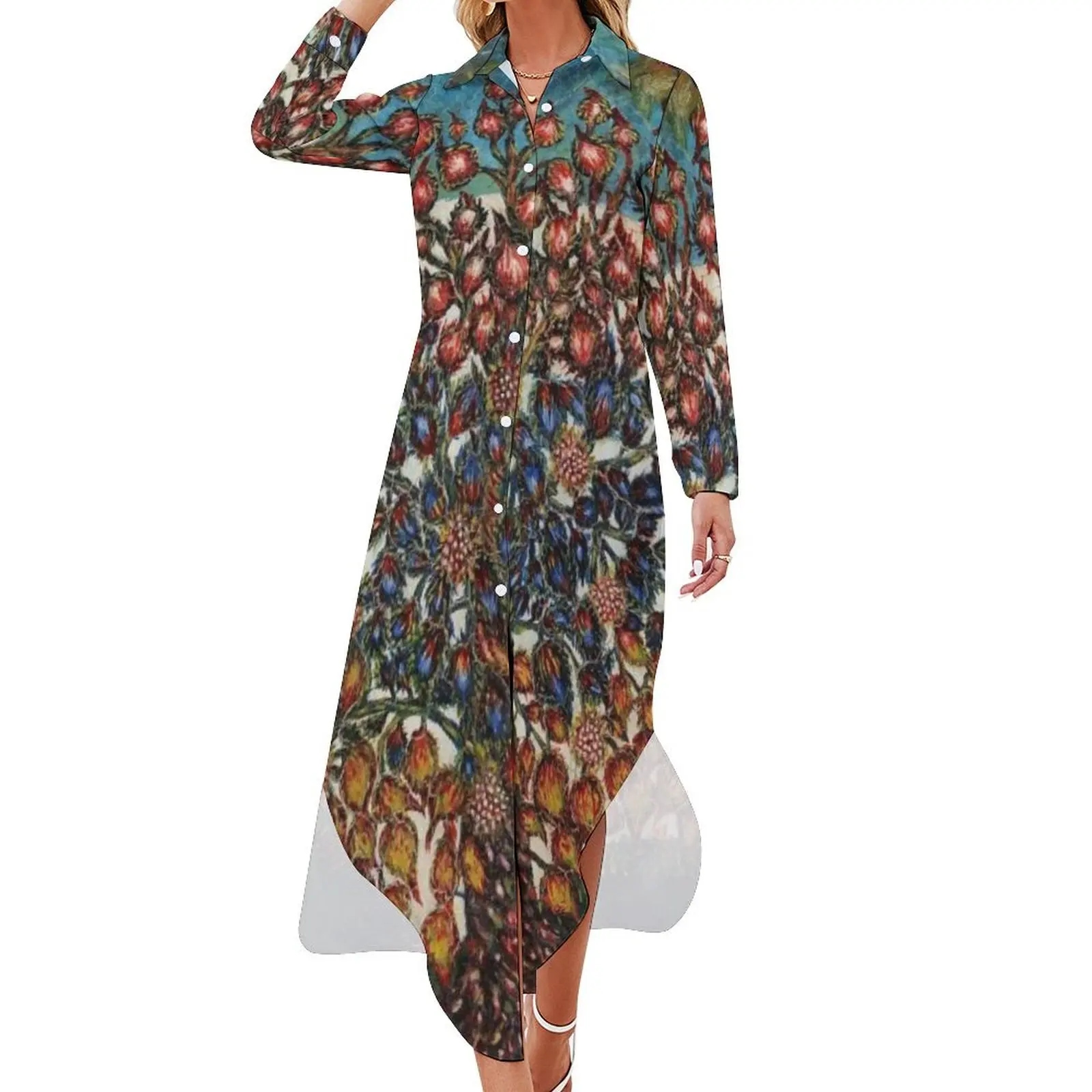 

Tree of Life by Seraphine Louis - Favourite Artists Collection Long Sleeved Shirt Dress summer clothes for women Dress for girls