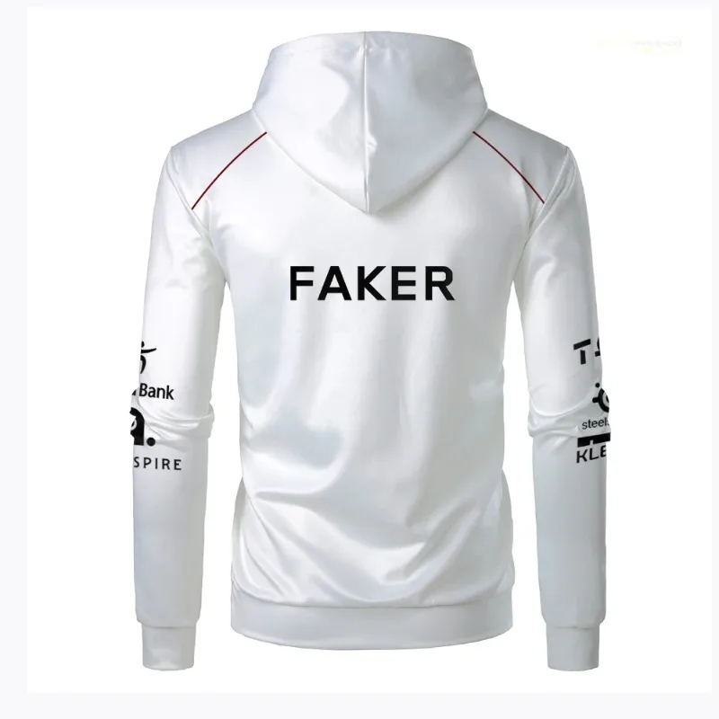 New T1 Esports Team Uniform Hoodie League Of Legends World Finals Jersey Sweatshirt LOL Games Faker Fan Support Men Clothes