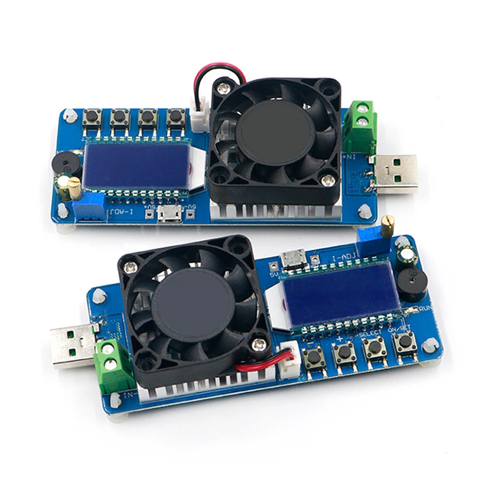 25W 35W 4A/5A Electronic Load Current Voltage Power Tester USB Protection LCD HD Display Adjustable Resistance Unloader