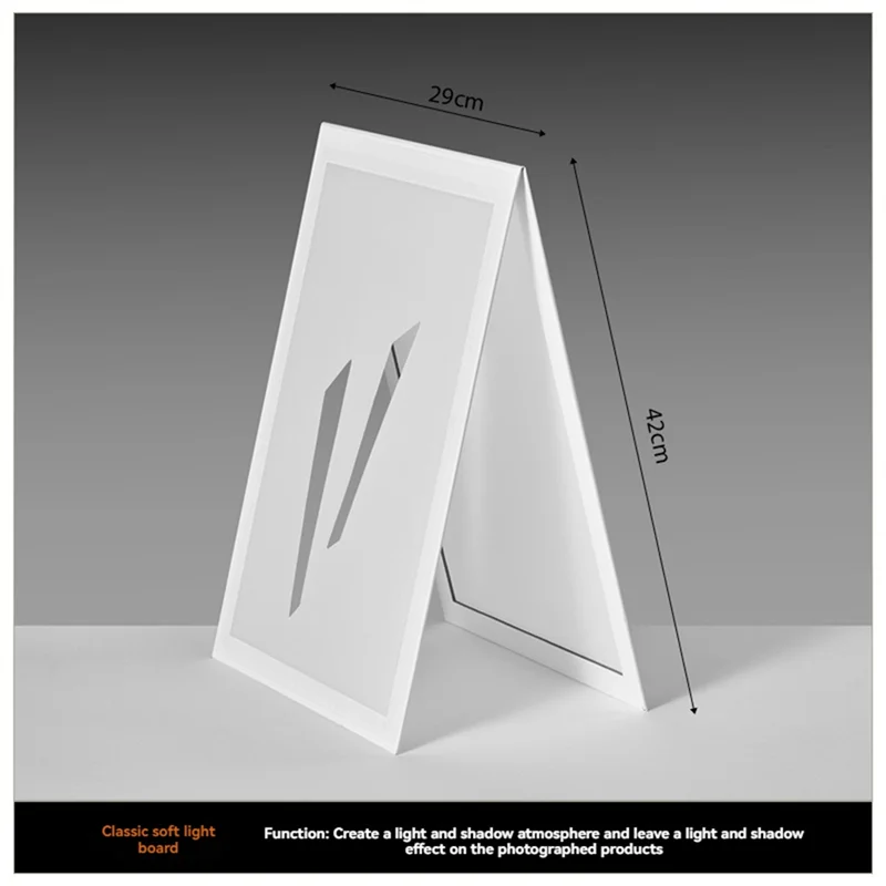 BNVN-لوحة ناشر التصوير الفوتوغرافي على شكل حرف V عاكس ضوء مسطح قابل للطي لتصوير صور الطعام والمنتجات