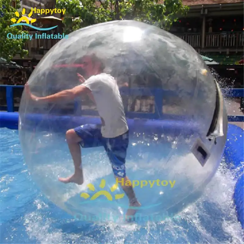 Bola de agua flotante hermética del Pvc de la bola que camina de la agua inflable de la piscina del lago del mar