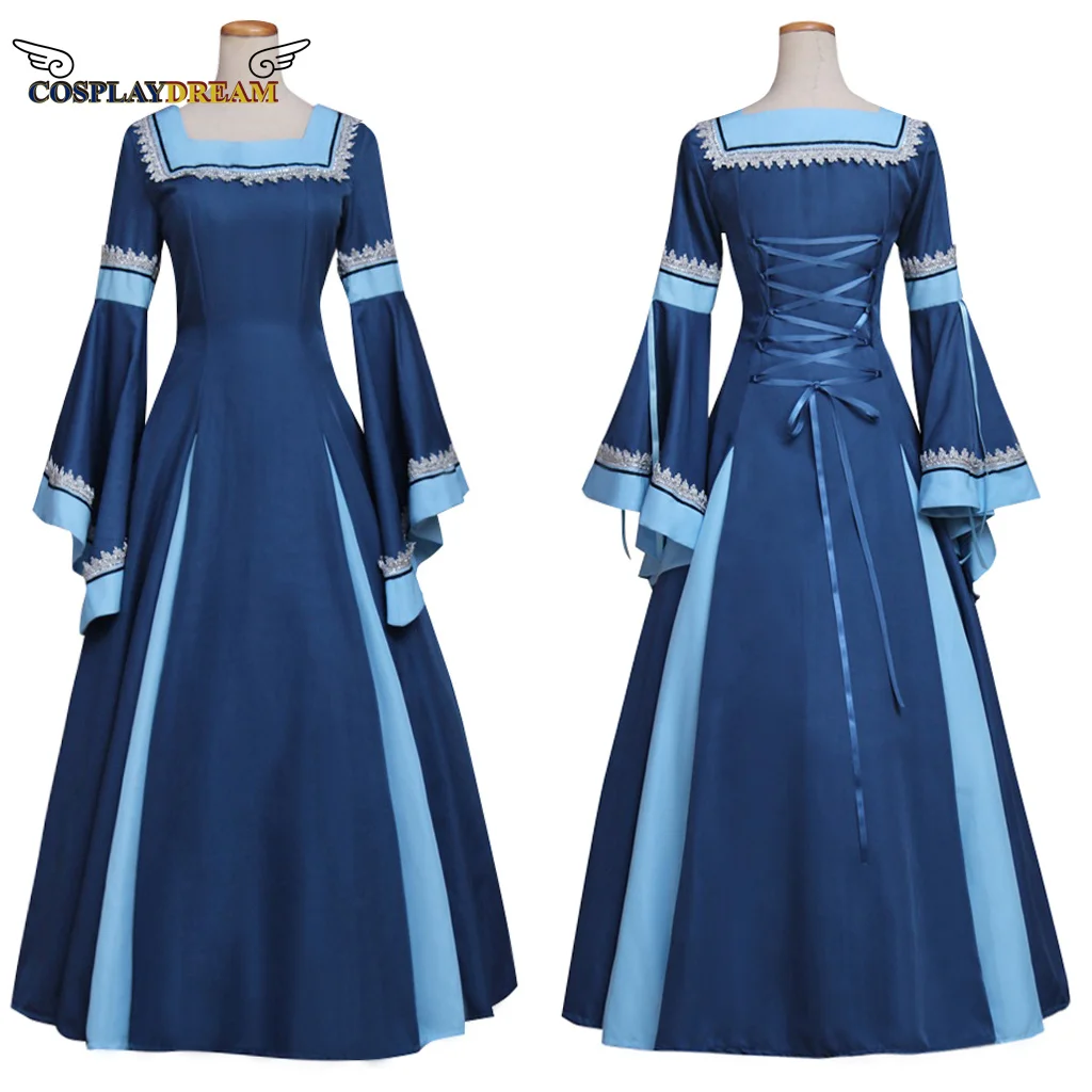 

Medieval Victorian Retro Southern Dress Halloween Women's Cosplay Court Noble Robe Ancient Bell Sleeve Princess Dress