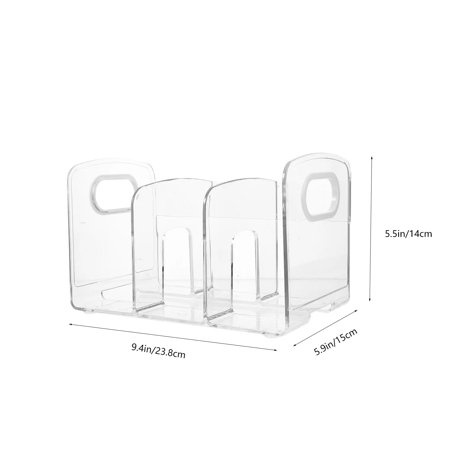 Strong Plastic Bookends Stylish Home Decorative File Organizer Multi-Function Desktop Book Holder Magazine Files