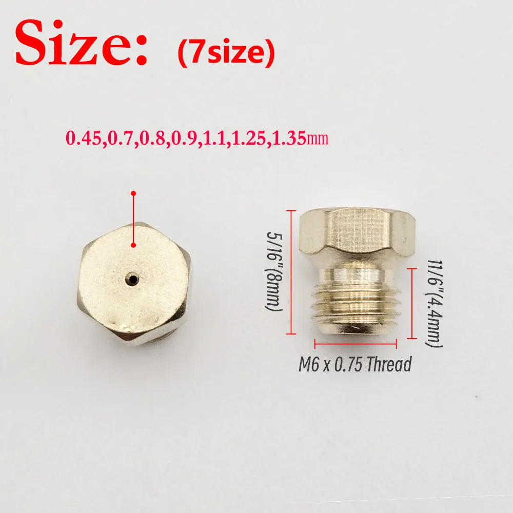 7/14/28/56/70Pc Burner Gas Hob LPG Conversion Kit Jets Nozzles Propane Injectors Cooker Gas Cooking Stove Gas Jets M6*0.75mm DIY