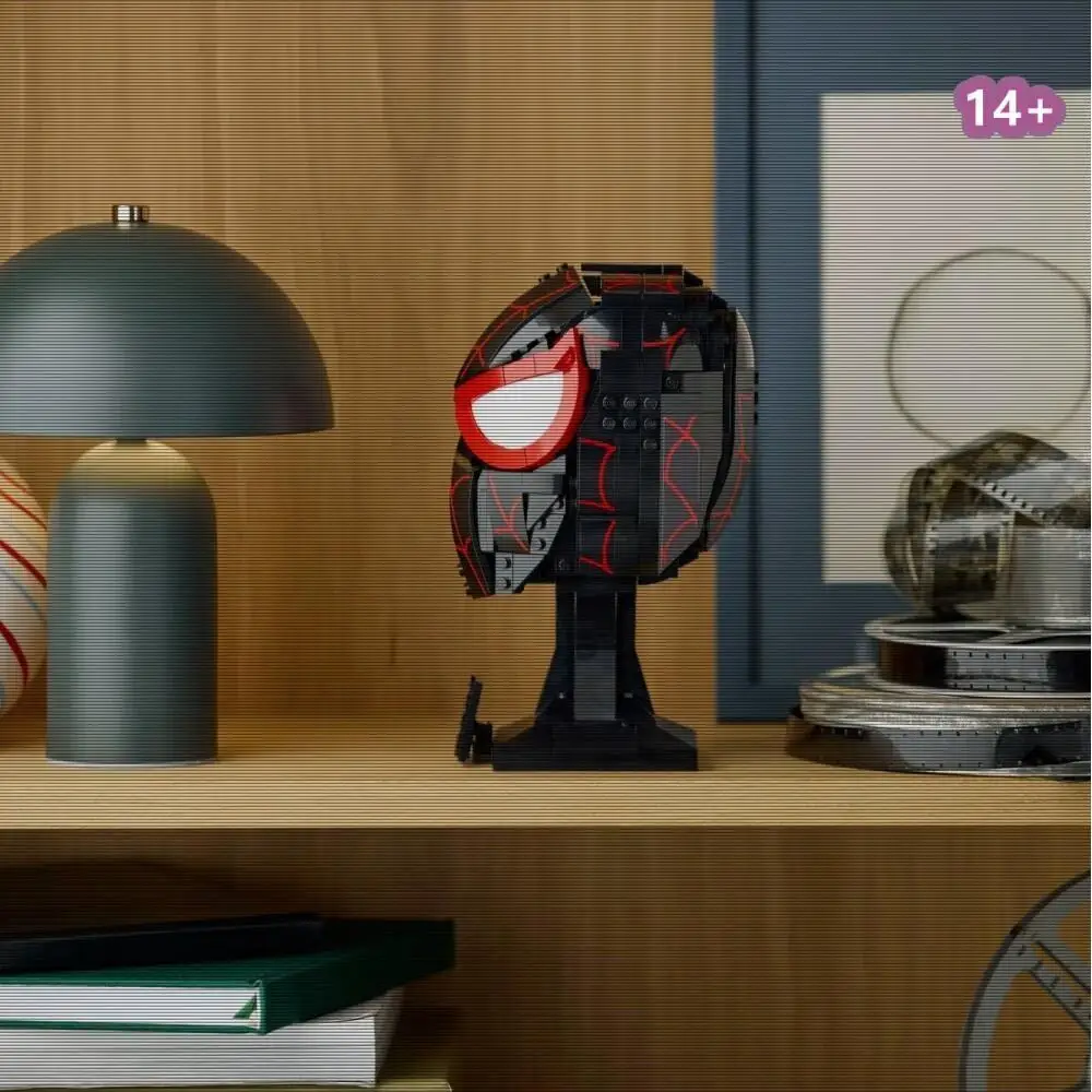 

НОВИНКА: Конструктор Miles Helmet Mask Morales, модель-головоломка, креативные кирпичики для сборки, совместимые с другими конструкторами, подарок на день рождения, 76329, строительные блоки