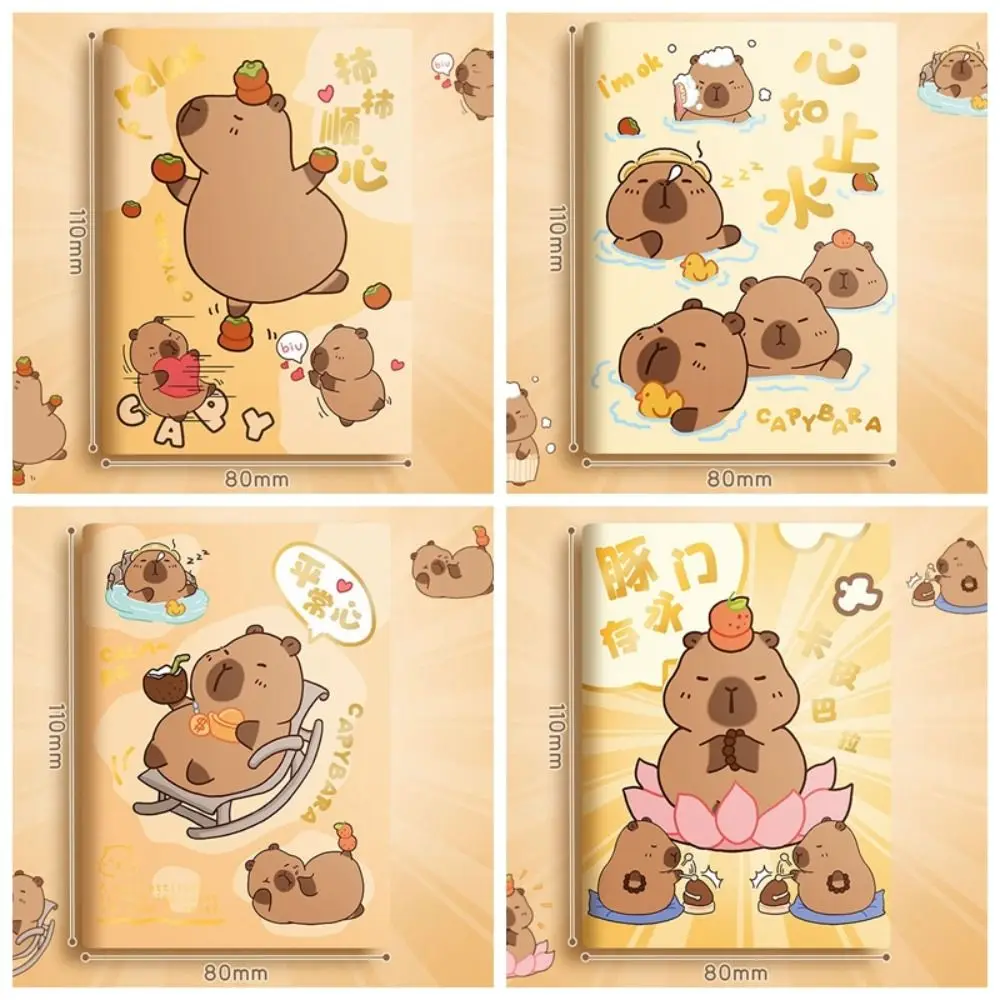 Sketchbook Memo Notes Capybara Notebook Thickening Cartoon A7 Pocket Notepad Portable INS Portable Mini Notebook Stationery