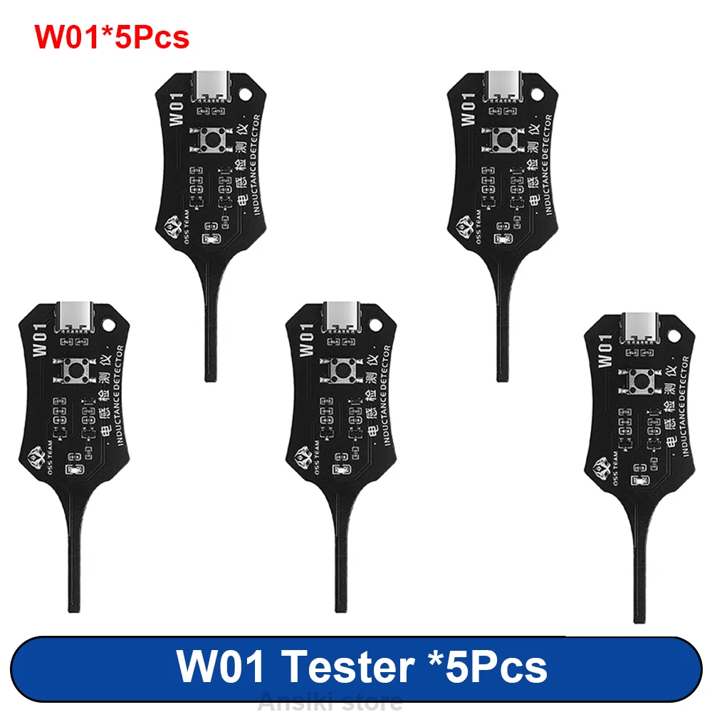 OSS W01 Type-C Inductie Tester Moederbord Coil Tester voor Mobiele Telefoon Component Foutdetectie en Diagnose Reparatie