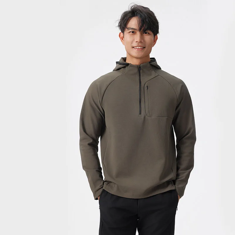 Sweat à capuche Slim Fit pour hommes, veste de sport et de loisirs, haut à la mode, automne et hiver, nouveau