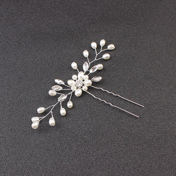 Pérola casamento cabelo pinos, flor Bridal Hairpins, Bridesmaid Hair Clips, acessórios para o cabelo, Hairwear Jóias, 2023