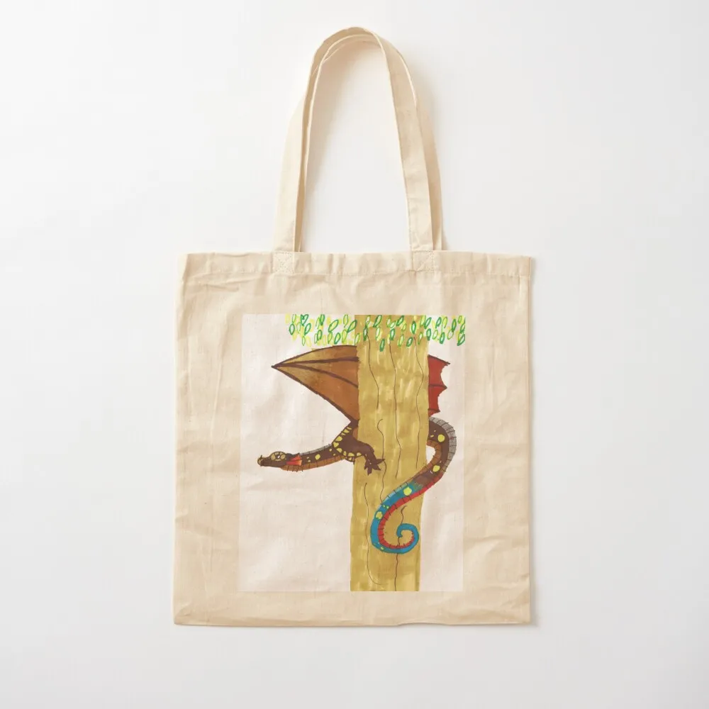 Gloria Chameleon Dragon Tote Bag shoping bag cute pouch bag canvas bags reusable shopping