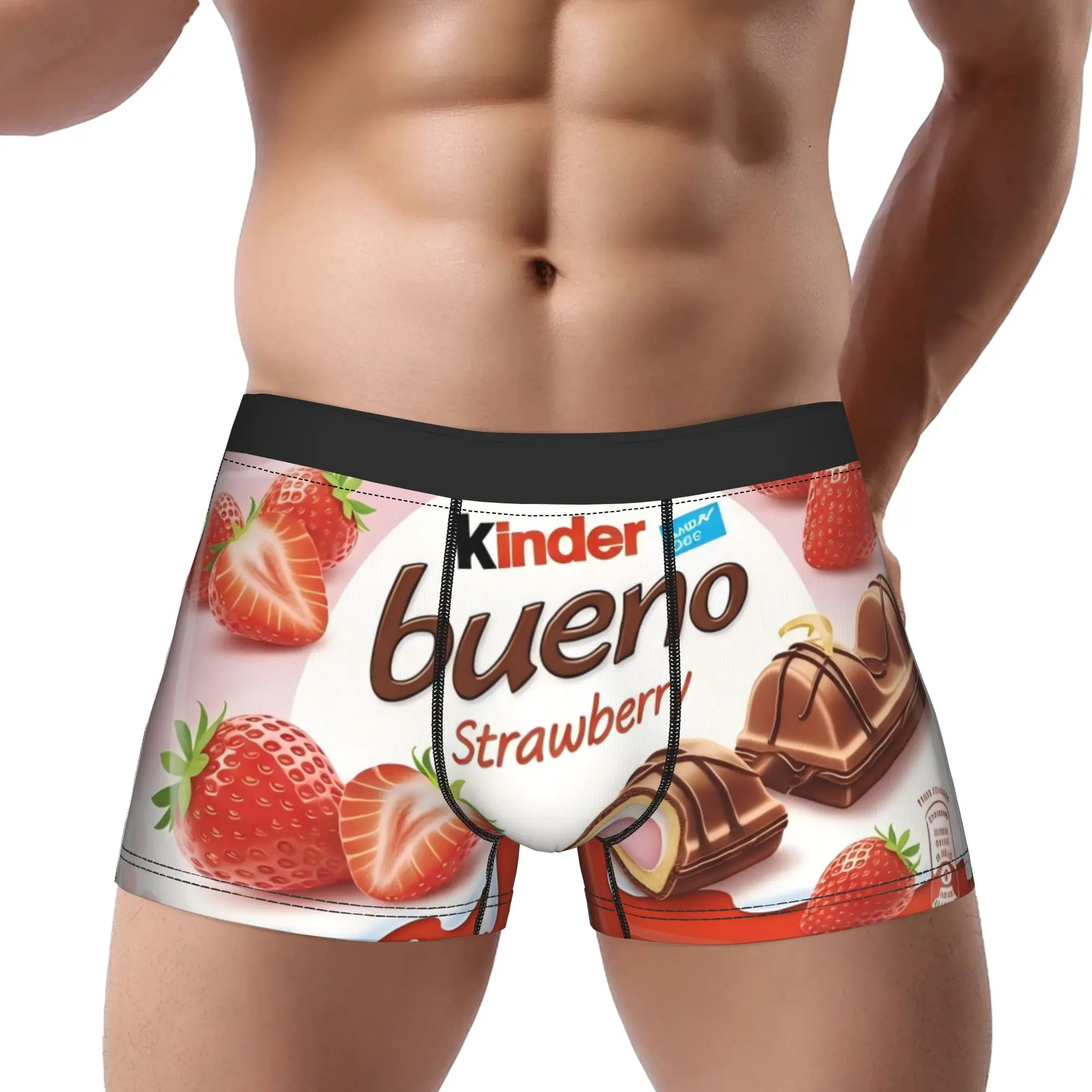 Kinder Bueno 6 kinder Calzoncillos transpirables Ropa interior para hombre Pantalones cortos ventilados Calzoncillos tipo bóxer