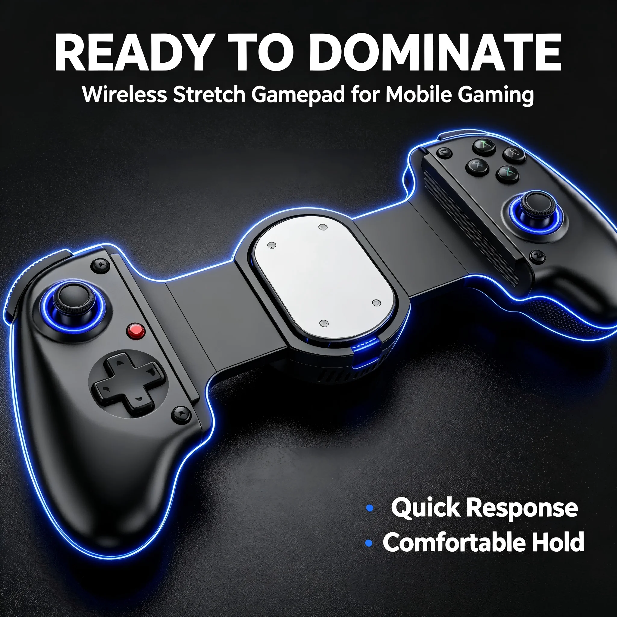 D11 Bluetooth Mobile Game Controller for Switch/iOS/Android/Tablets Wireless Gamepad- Hall Effect Telescopic Joysticks for PC - view 6