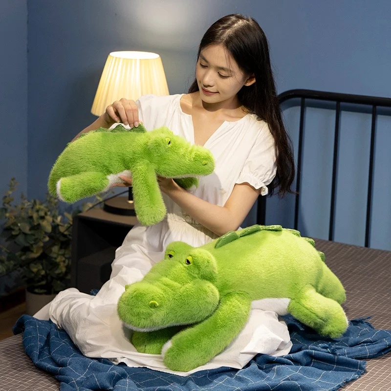 45/75cm Cartoon Crocodile Plush Toys Stuffed Soft Animals Plush Long Crocodile Pillow Doll Birthday Gift Children Home Decor