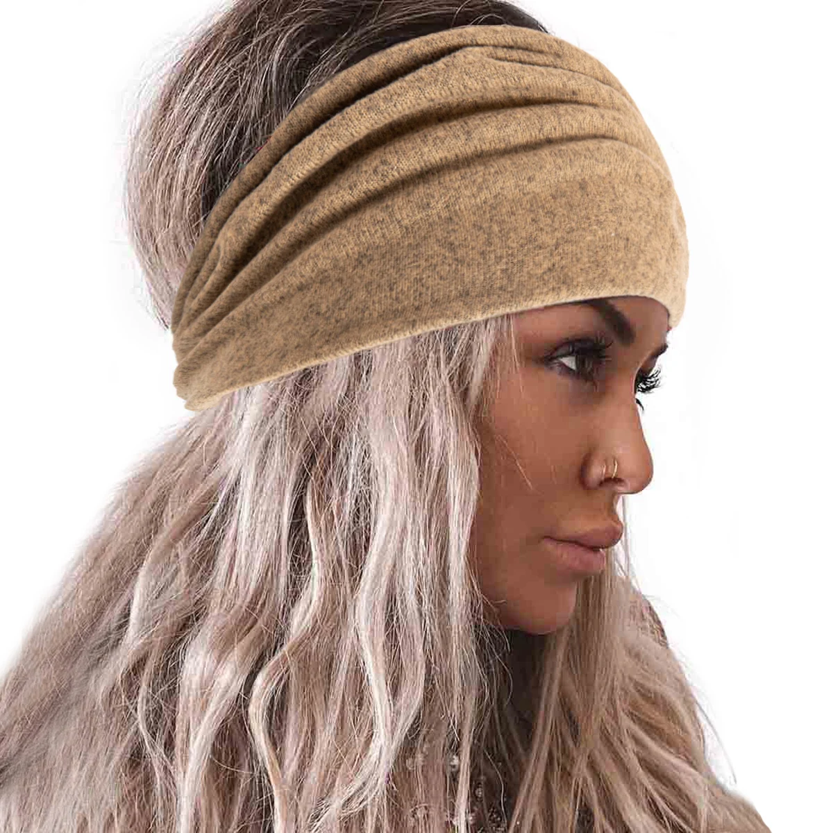 Sweatbands For Women Men Absorbent Sports Nonslip Stretchy Sweat Bands Headwraps Workout Headbands Fitness Exercise Hairband