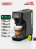 HiBREW 6in1 Capsule Coffee Machine Hot/Cold Multiple Espresso Cafetera Cappuccino Coffee Maker Dolce Gusto Nespresso Powder H1B