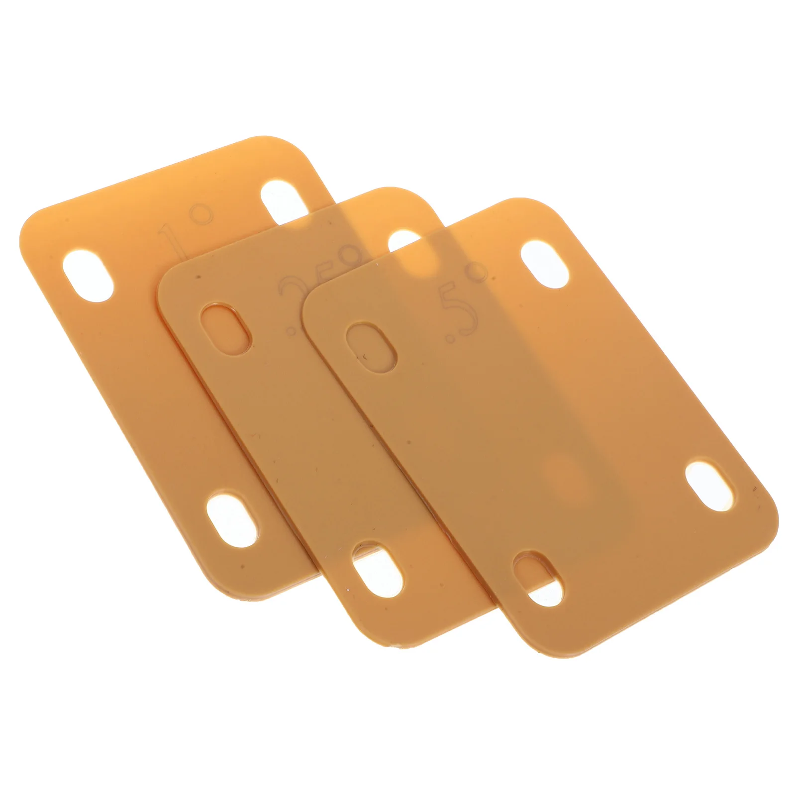 

3 Pcs Guitar Neck Gasket Acoustic Replacement Parts Bass Shims Component Plastic