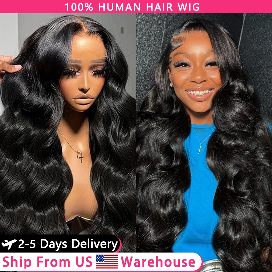 

250 Density 13x6 Hd Lace Frontal Wigs Brazilian Body Wave Human Hair Wigs Preplucked 30 36 40 Inch 13x4 Lace Front Wig For Women