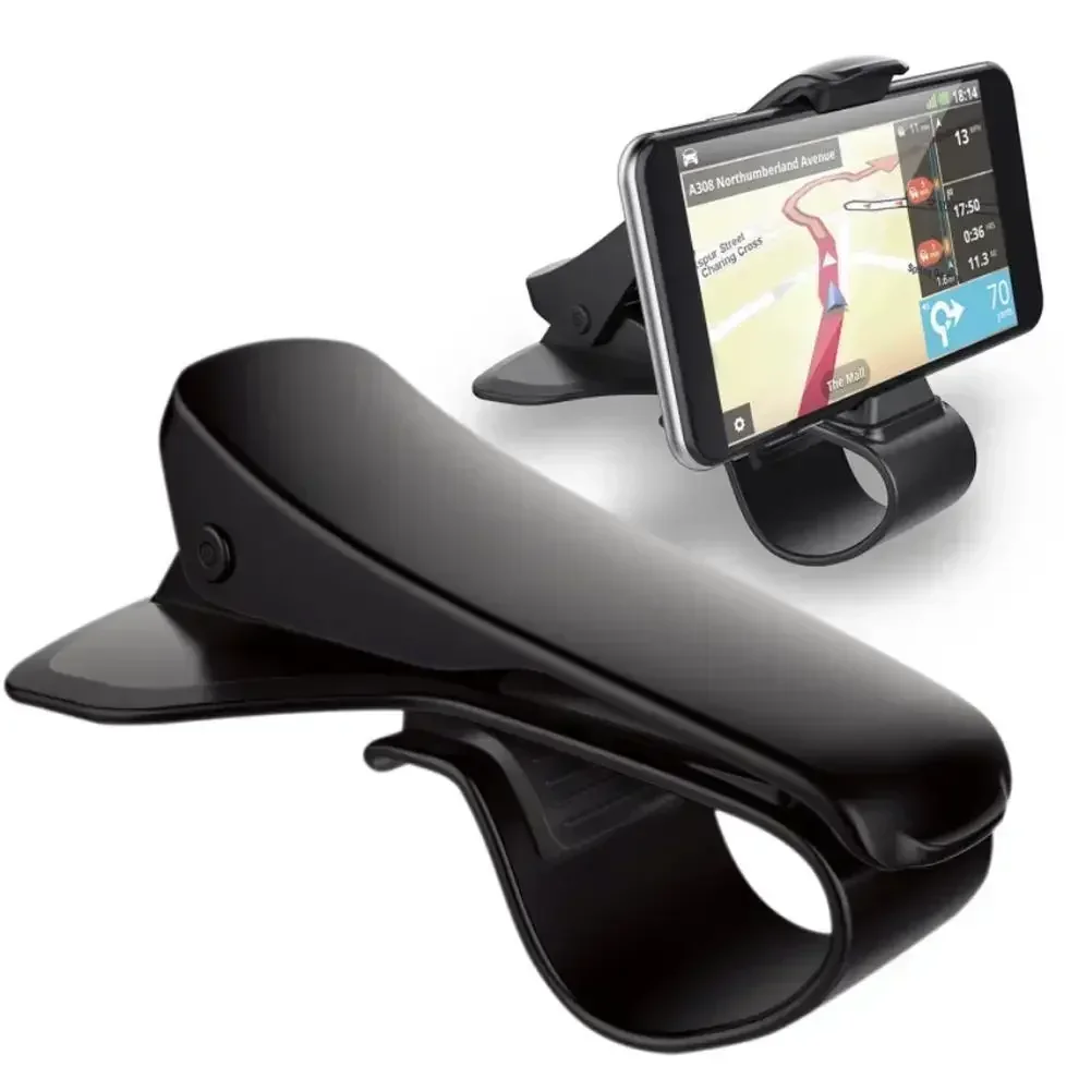 

6.5inch Dashboard Car Phone Holder Easy Clip Mount Stand Car Phone Holder GPS Display Bracket Classic Black Car Holder Support