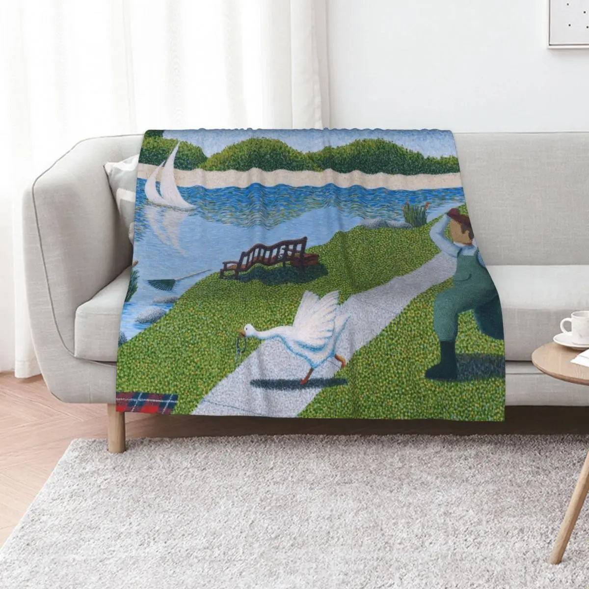 Une Oie Throw Blank…