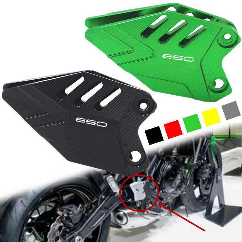 

Подставка для ног мотоцикла, передний тормозной цилиндр, пяточные пластины, защитная защита для KAWASAKI Z650RS 2025 Z650 NINJA 650 2017-2024