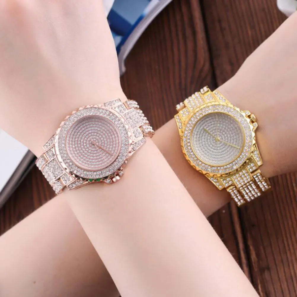 

Rhinestone Watch Ladies Watches Women Casual Strip Wristwatch Miss