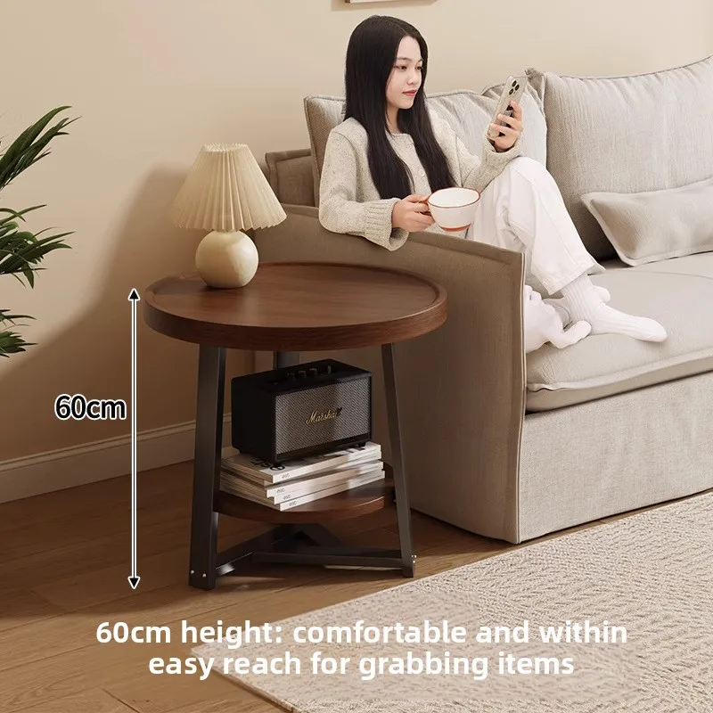 

Coffee table Japanese creative annual ring small coffee table small apartment sofa side balcony tea table