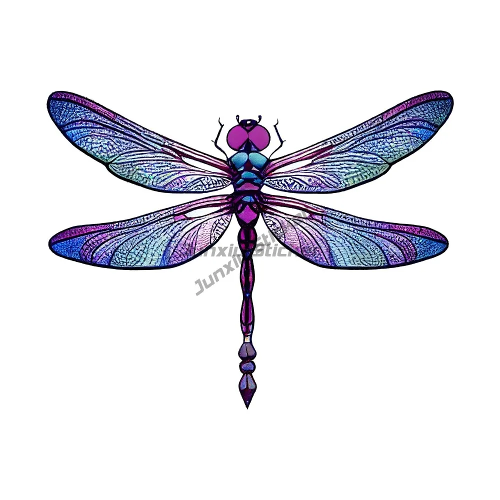 

Наклейка со стрекозой всегда с тобой навсегда небесный фиолетовый синий небесный передний бампер автомобиля граффити ремонт наклейки забавное украшение