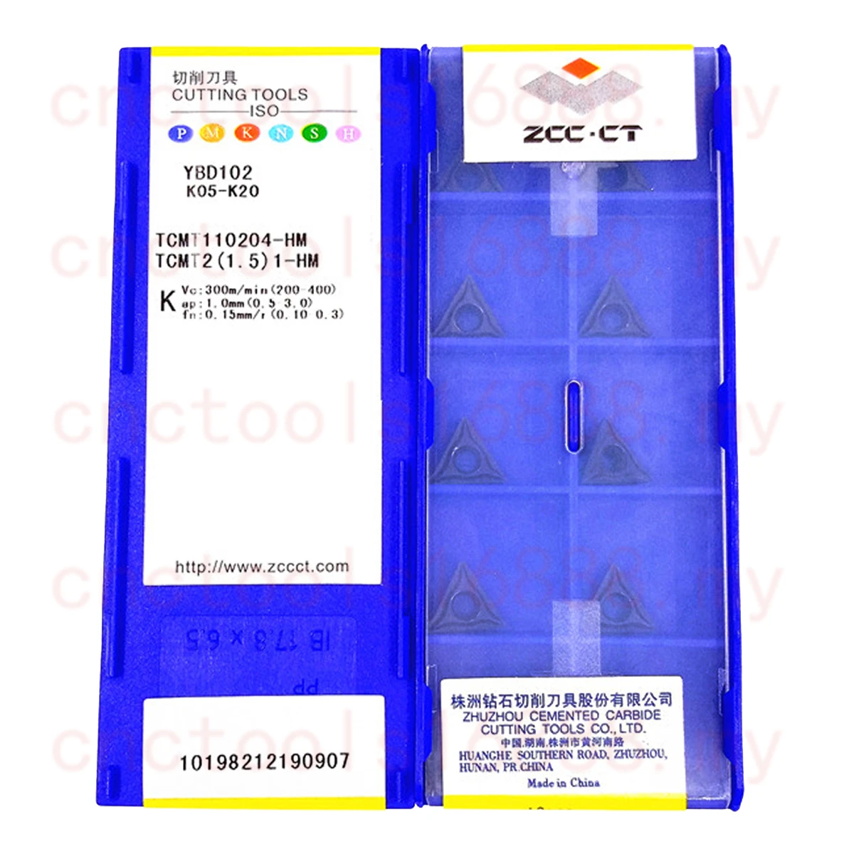 Imagem -04 - Inserções do Carboneto de Zccct Tcmt090204 Tcmt110204 Tcmt110208 Tcmt16t304 Tcmt16t308 Ybc251 Ybd152 Ybc252 Ybd102 Yb9320 Yb6315