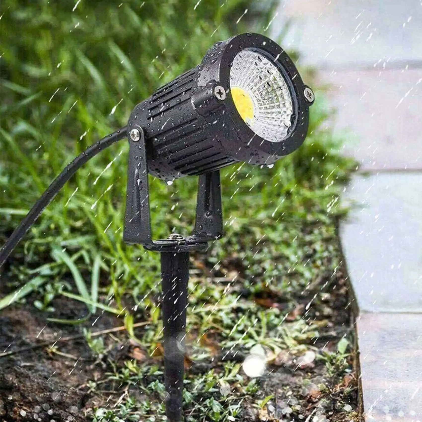 Spot lumineux LED imperméable, éclairage d'extérieur, luminaire de paysage, idéal pour un jardin ou une cour, 4 unités