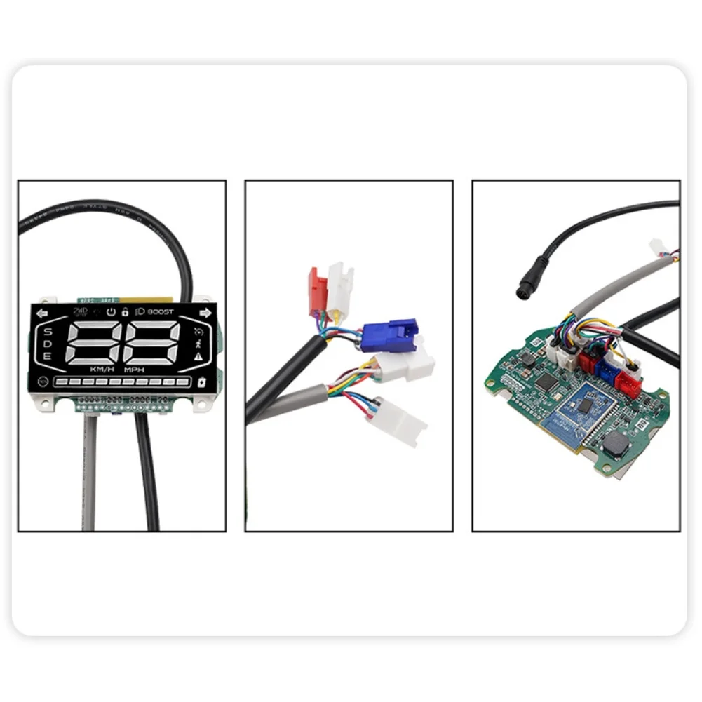 For Ninebot For ZT3/PRO Scooter Acceleration Controller + Digital Instrument Set Black Aluminum Alloy Real-Time Monitoring Kit