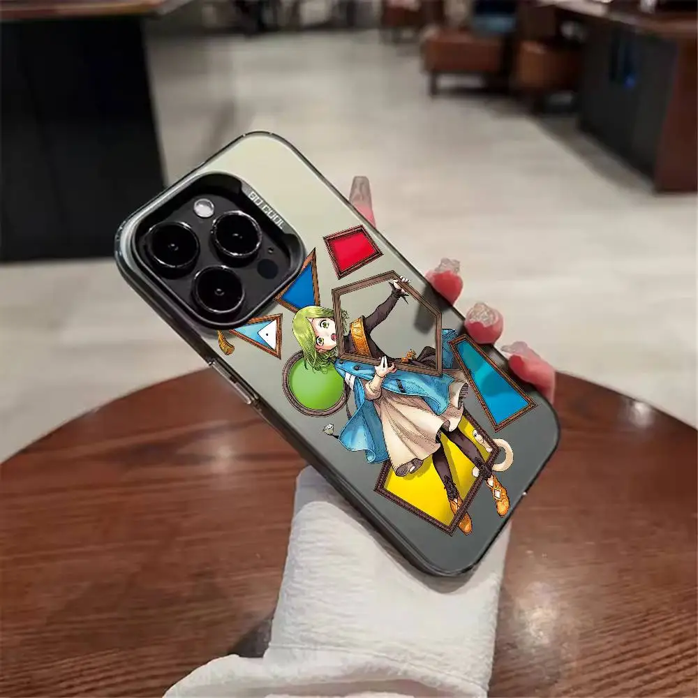 Funda para Teléfono con Diseño de Sombrero de Bruja Estilo Manga para iPhone 17, 16, 15, 14, 13, 12, 11, Mini, Pro, MAX, Mate, Antigolpes