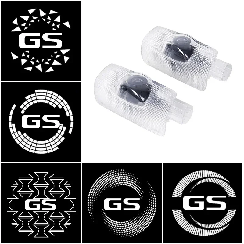 2Pcs LED Ghost Logo Projector Car Door Welcome Atmosphere Shadow Light For Lexus GS GS350 GS400 GS430 2012-2017 Auto Accessories