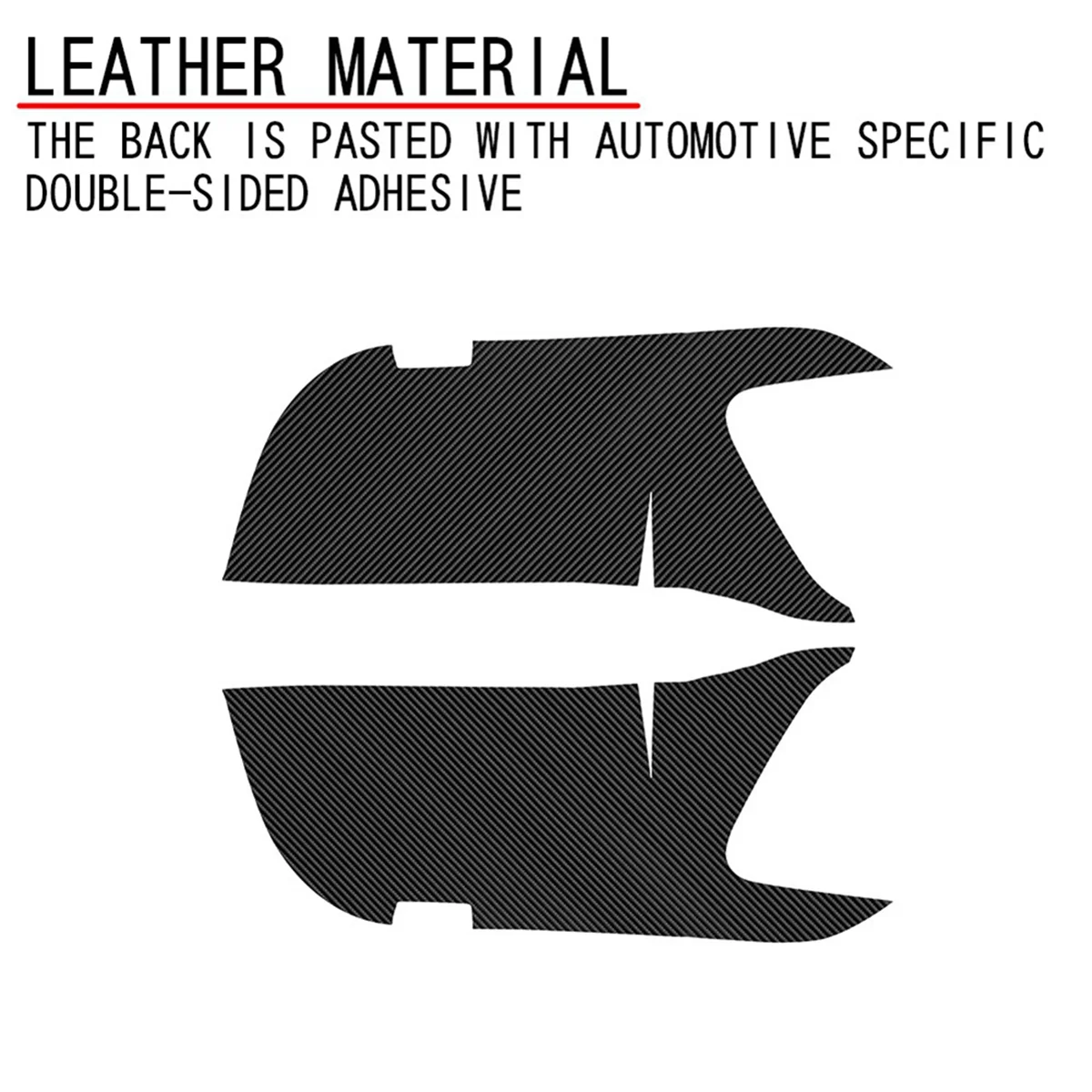 لينة من ألياف الكربون سيارة الباب الأمامي مكافحة ركلة غطاء لوحة ، ملصقا الديكور ، اكسسوارات السيارات ، تويوتا ألفار 40 سلسلة