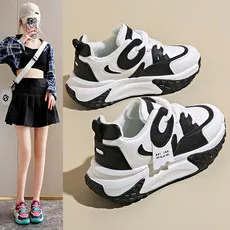 

Women Platform Vulcanized Shoes Height Increasing Chunky Sneakers for Youth Girls Trainers Female Sports Shoes Ladies Footwear