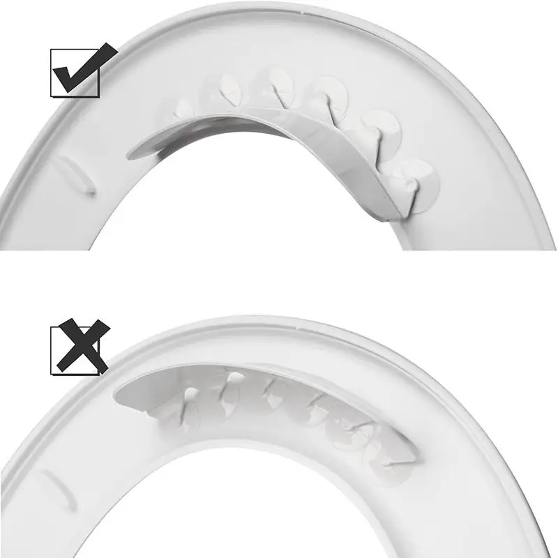 

Universal Toilet Splash Guard Prevents Leaks Splash-proof Urine Guard Pee Deflector For Potty Training With Strong Suction Cups