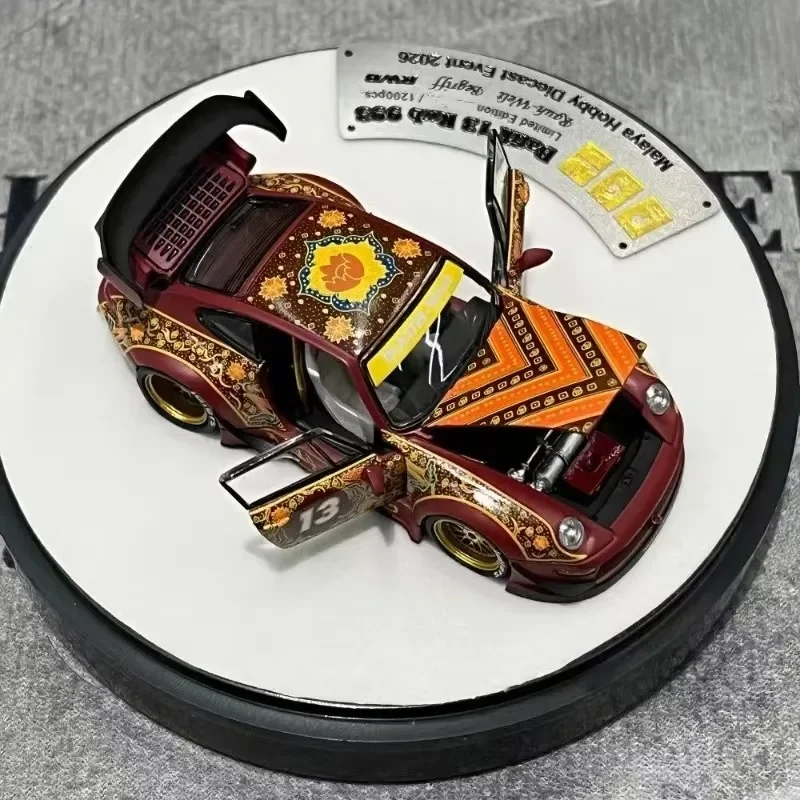 PGM 1/64 RWB 993 TMCS 2026 Alloy Car Diecast Vehicles Collection Model Car Toy Christmas Gift Gifts for Men