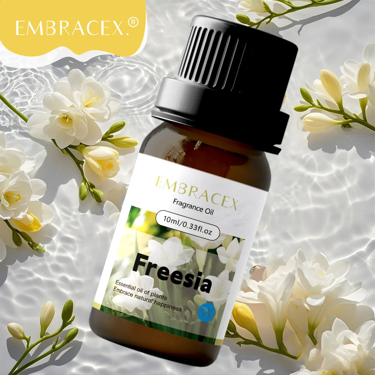 10ml Freesia Essential Oil Floral Perfume Oil Flower Fragrance Skincare Essential Oils Perfumes Women Body Massage Oil Gifts