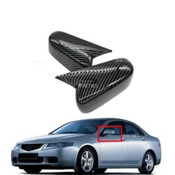 Car Rearview Side Mirror Cover For Honda Accord 7th 2003-2007 Wing Cap Exterior Sticker Door Rear View Case Trim Carbon Fiber