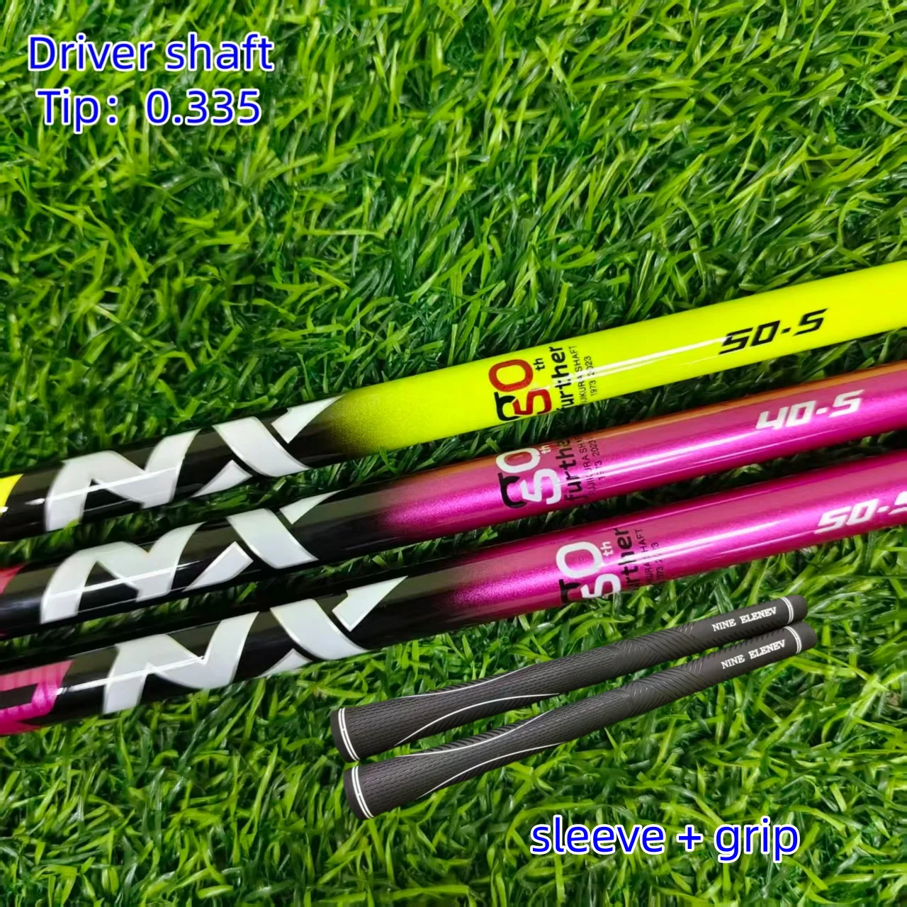 2026New Golf shaft 50 yellow/ pink  40/50/60/70 R/SR/S/X graphite shaft driver and wood shaft free assembly sleeve and grip