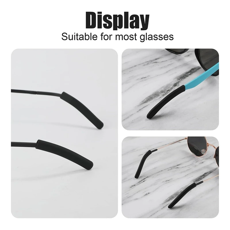 

8 Pairs Eyeglass Ear Cushions, Soft Ear Pads For Glasses Silicone Glasses Temple Covers Eye Glass Temple Sleeves