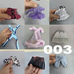 003 changtui 1/6 clothes licca rainbow big sister school Original Doll DIY Accessories Purple White Hair Doll kuailesenlin