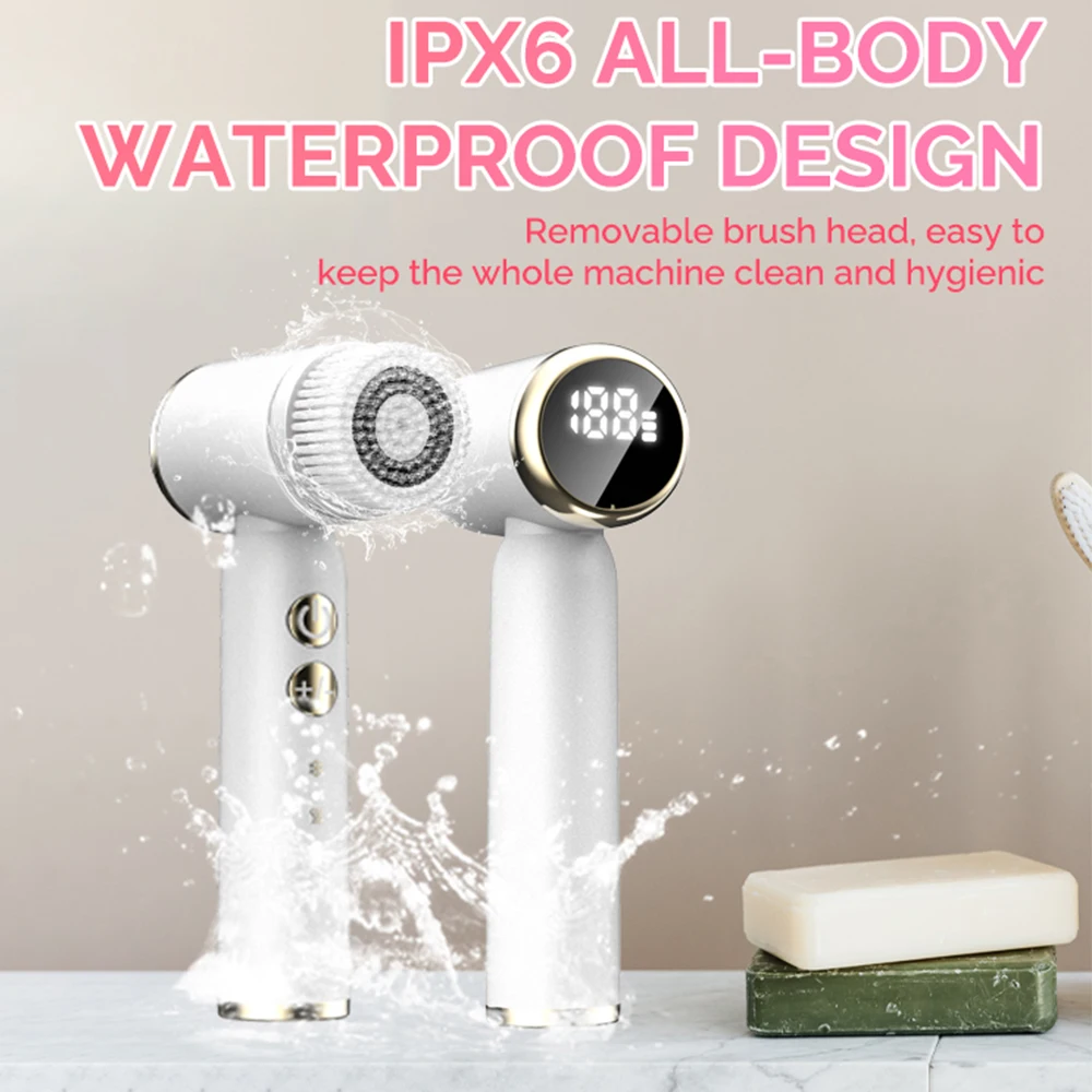 Silicone Cleansing Brush Waterproof Facial Cleanser To Remove Blackheads Acne Pores Clean Skin Rejuvenation Beauty Care Machine