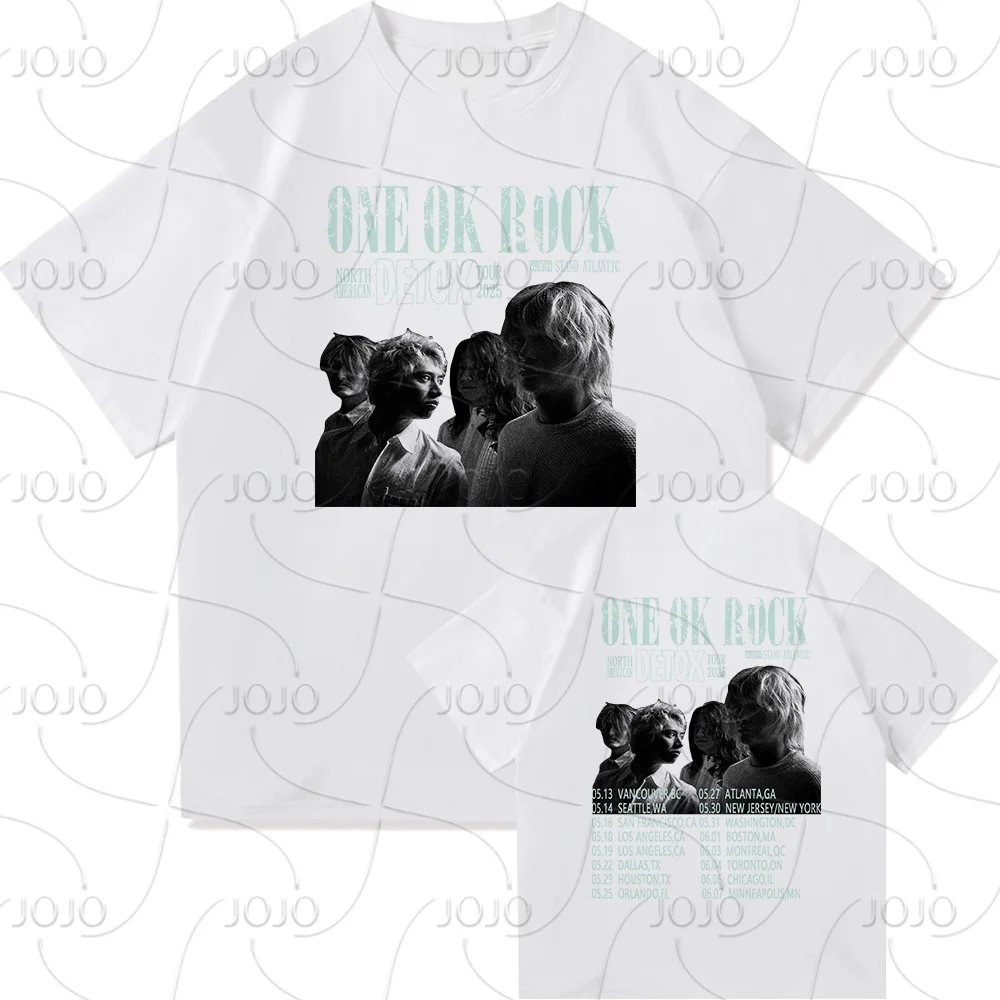 

One Ok Rock DETOX Tour 2025 TShirt Fashion Men/women Clothing Vintage Harajuku Quick Drying Clothes Punk T-Shirts