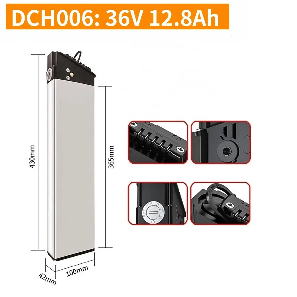 48V 17Ah 15Ah 12.8Ah 10.4Ah 36V 10Ah 12Ah 15Ah 52V 12.5Ah 15Ah 17Ah DCH-003 DCH-006 DCH-009 350W~1000W Motorbatterij