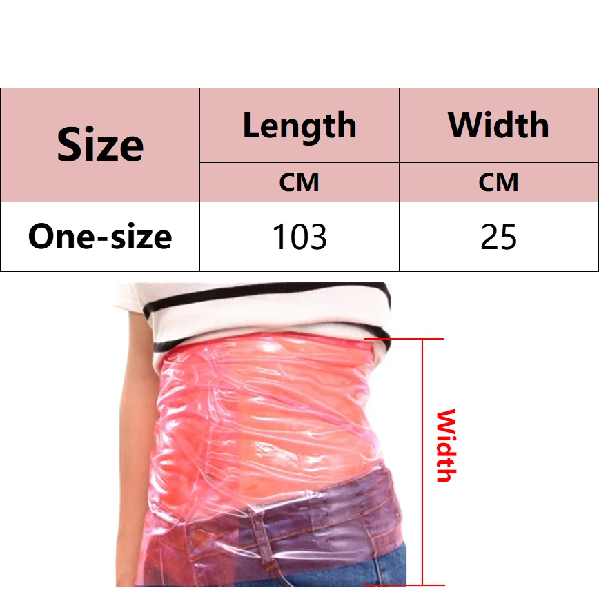 Women Sauna Flat Abdomen Plastic Belt Burning Fat Sport Fitness Waist Elastic Tummy Sweat Body Shaper Weight Loss Belt