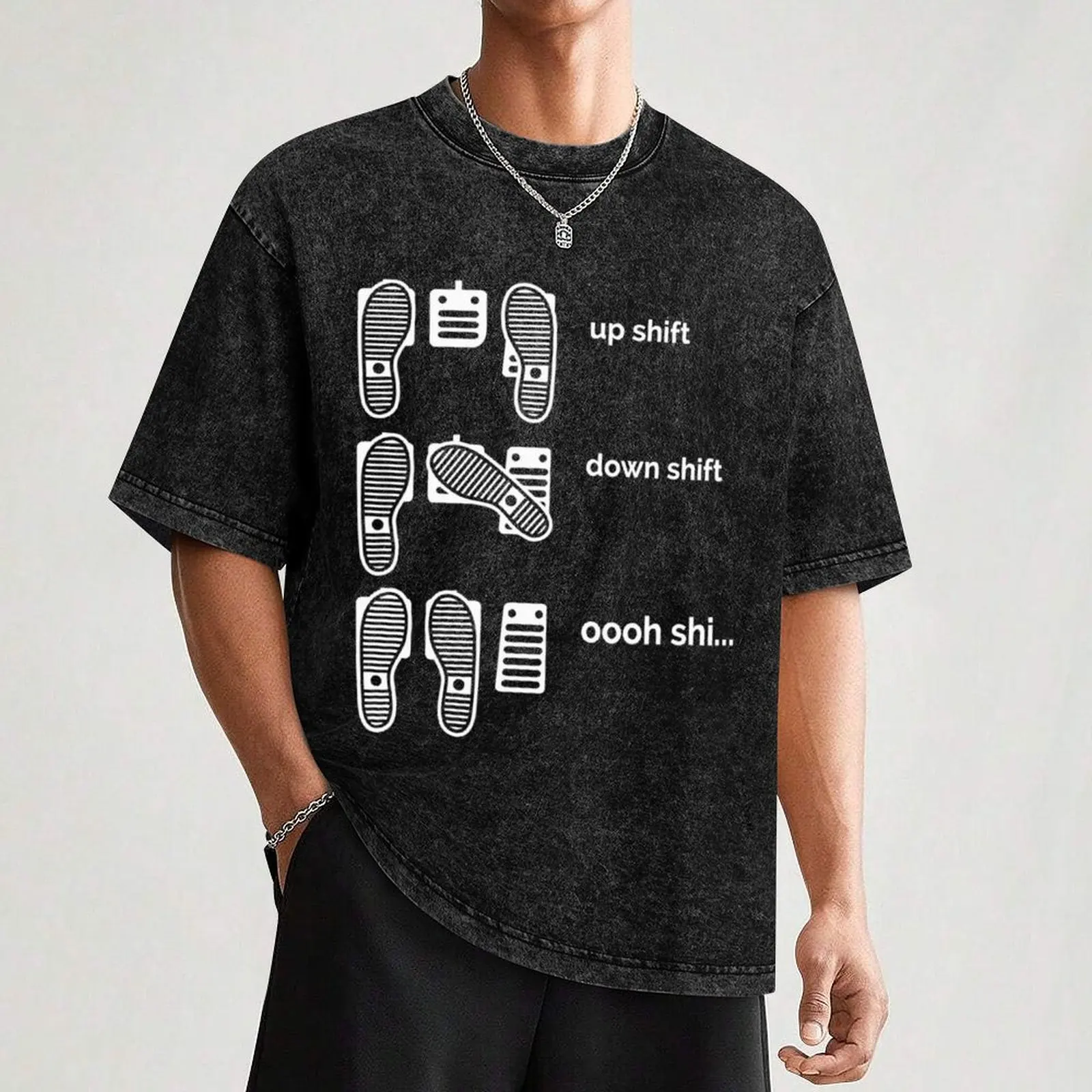 حتى التحول أسفل التحول Oooh شي سيارة عاشق سيارة غي سيارة مروحة المتحمسين والعتاد البنزين التائه صديقها هدية مضحك C تي شيرت