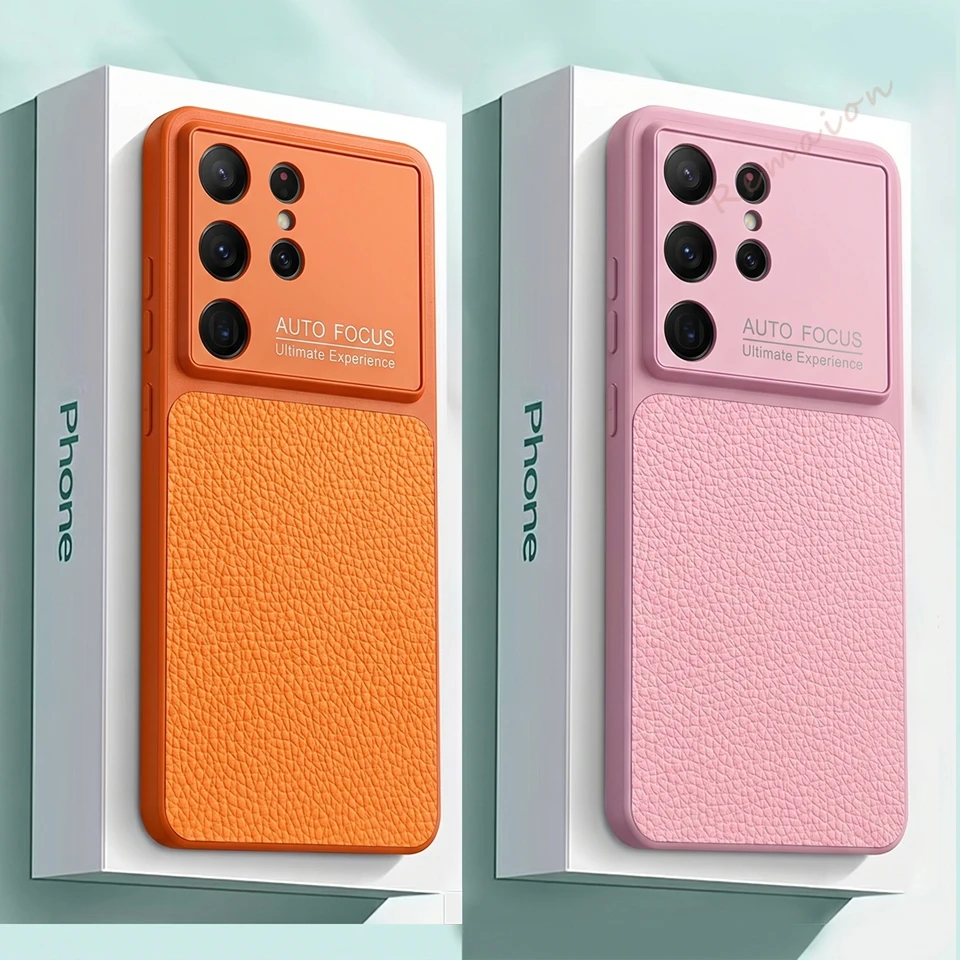 Classic Leather Magnetic Phone Case for Samsung Galaxy S26 S24 S23 S25 Ultra Magsafe Len Camera Shockproof Protector Cover