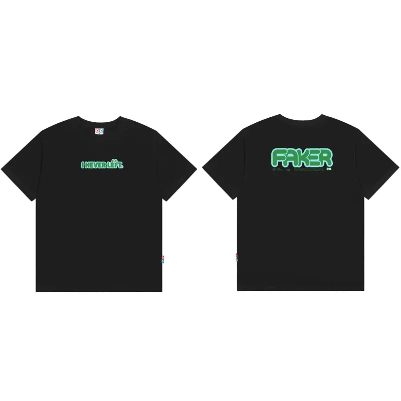 

Men's New Summer Vandy The Pink Fashion Cartoon Fun Printed Men and Women Couples Short Sleeve Pure Cotton T-shirt Ins