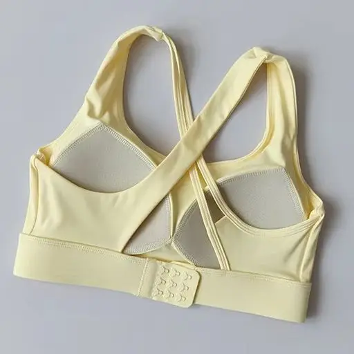 Women High Strength Shock Absorb Sports Bra Quick Dry Yoga Top For Running Fitness Training